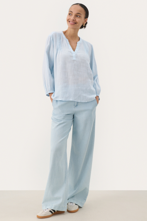 Part Two blauwe dames blouse