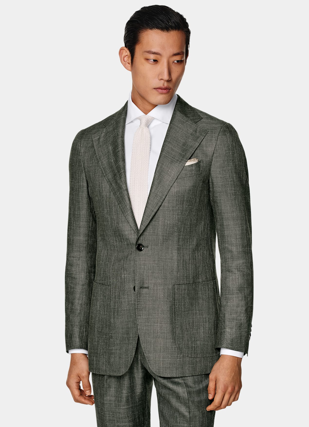 Costume Havana coupe Tailored vert foncé