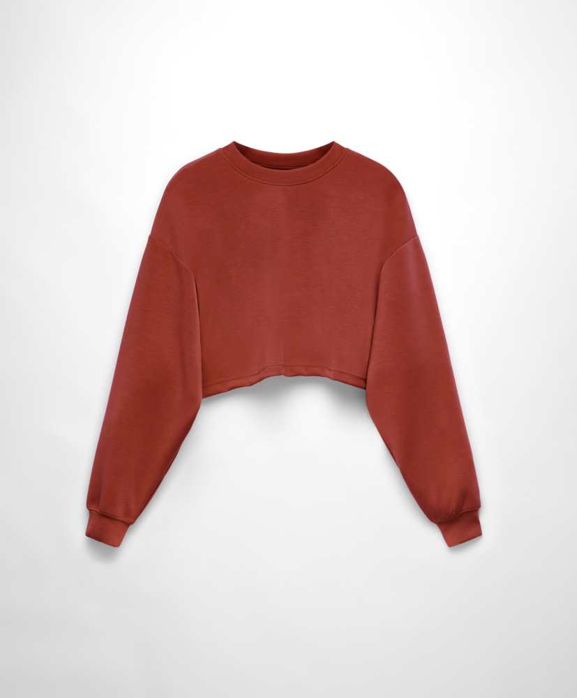 Moletom cropped de modal
