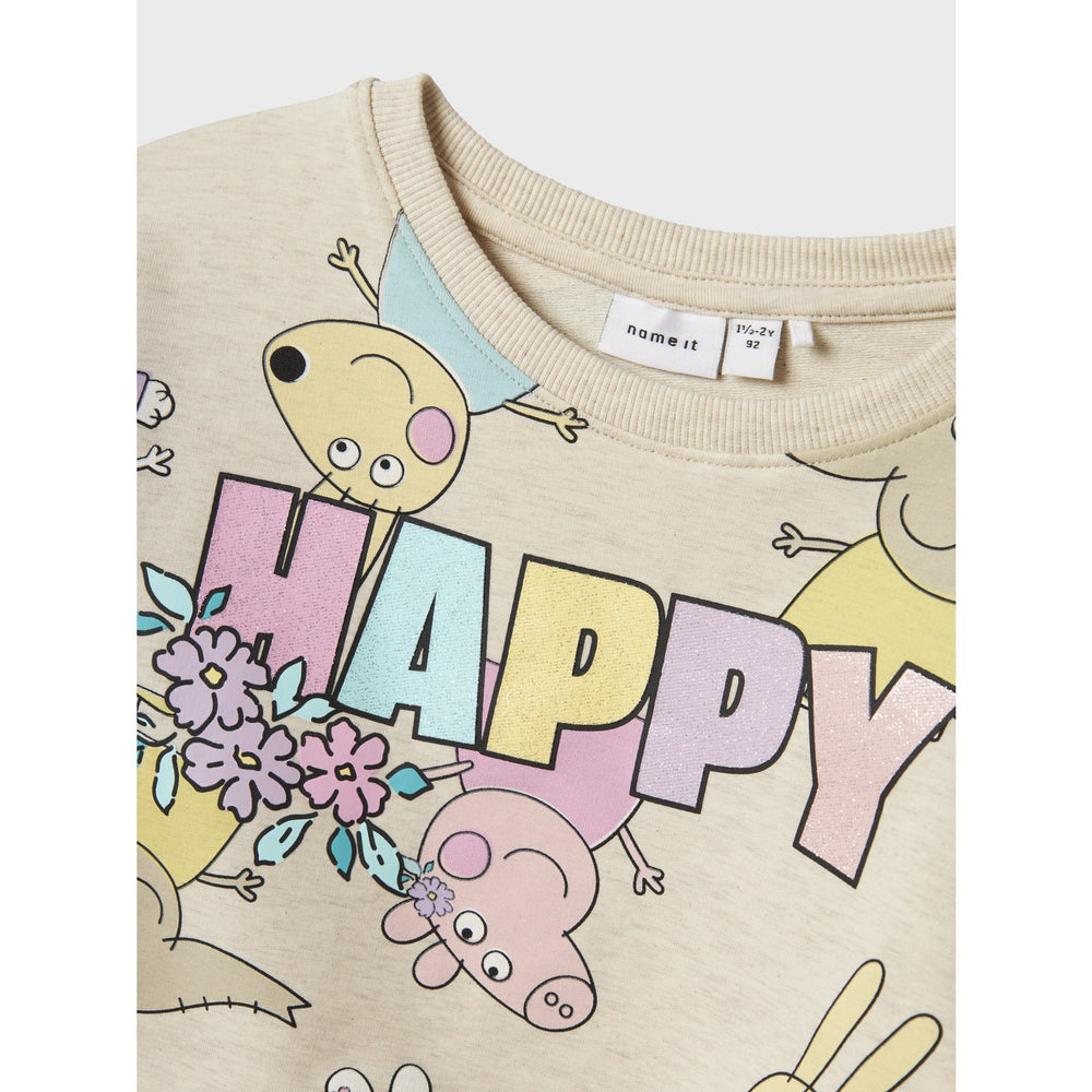 Køb Name It Peyote Melange Fira Peppa Pig Regular Sweatshirt