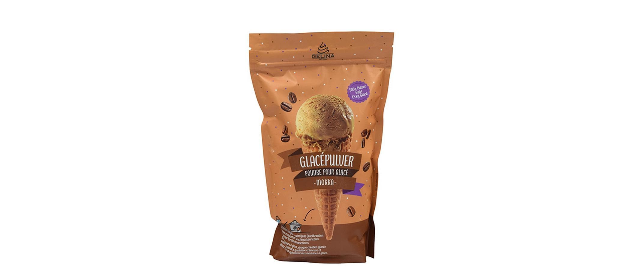 Royal Glacé Mocca 500 gSpeiseeispulver mit Mokkageschmack