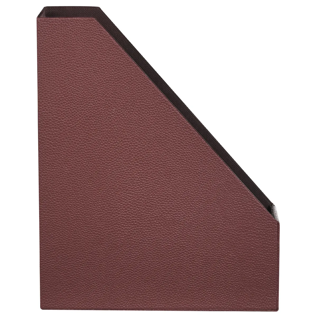 Beliani Lot de 4 porte-documents en cuir rouge SUMER