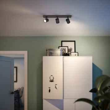 Philips opbouwspots Runner 3-lichts zwart