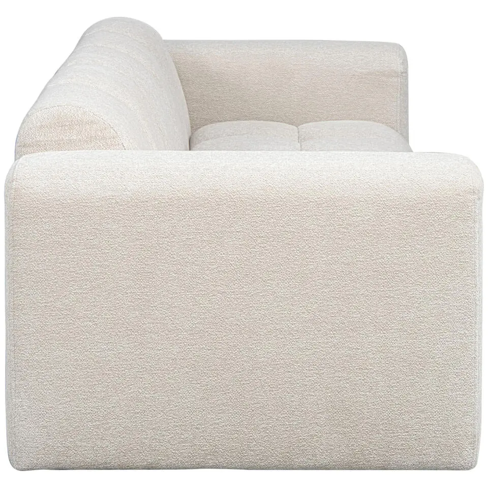 Bank Beau 3-zits - stof Raven - beige