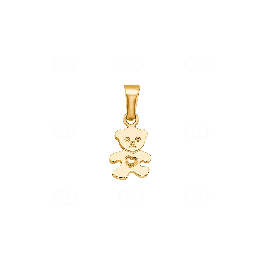Anhänger 750/18 K Gelbgold Teddybär