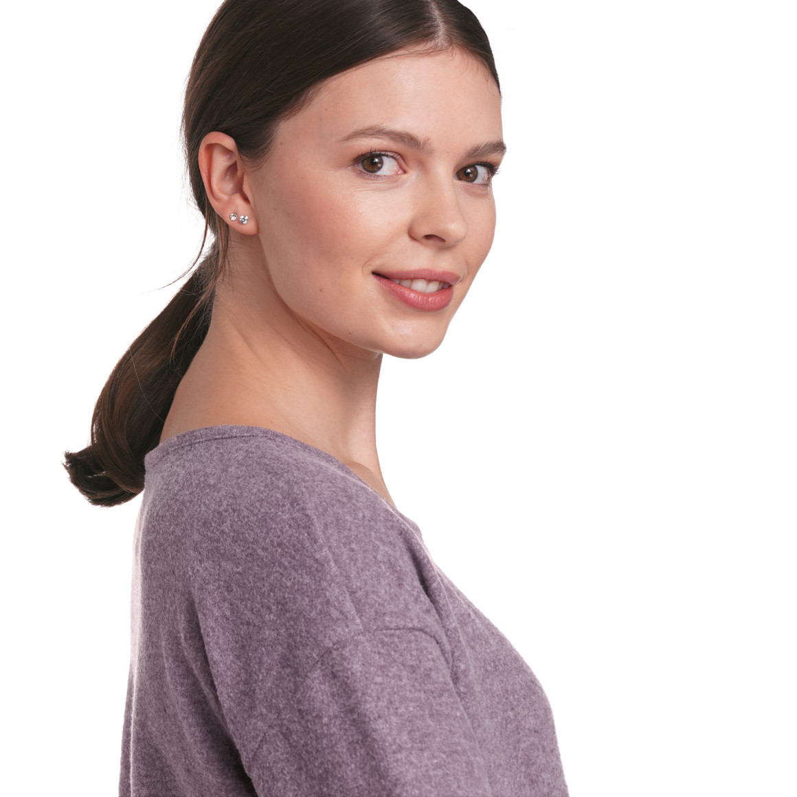 Gina Sports Damen Yoga-Relaxshirt in weicher Qualität dunkellila