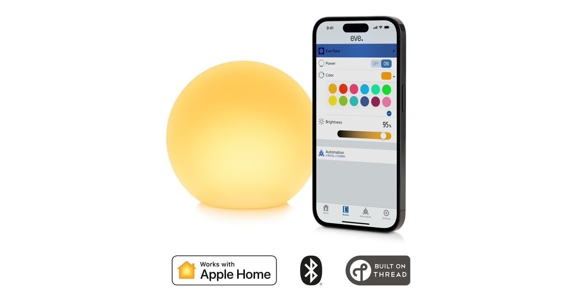 eveFlare Portable Smart LED Lamp sfeerverlichting  (Bluetooth, Thread)