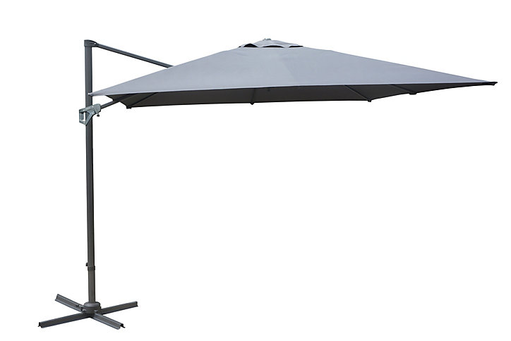 Parasol Déporté Inclinable Nh - 300 X 400 Cm - Toile Grise