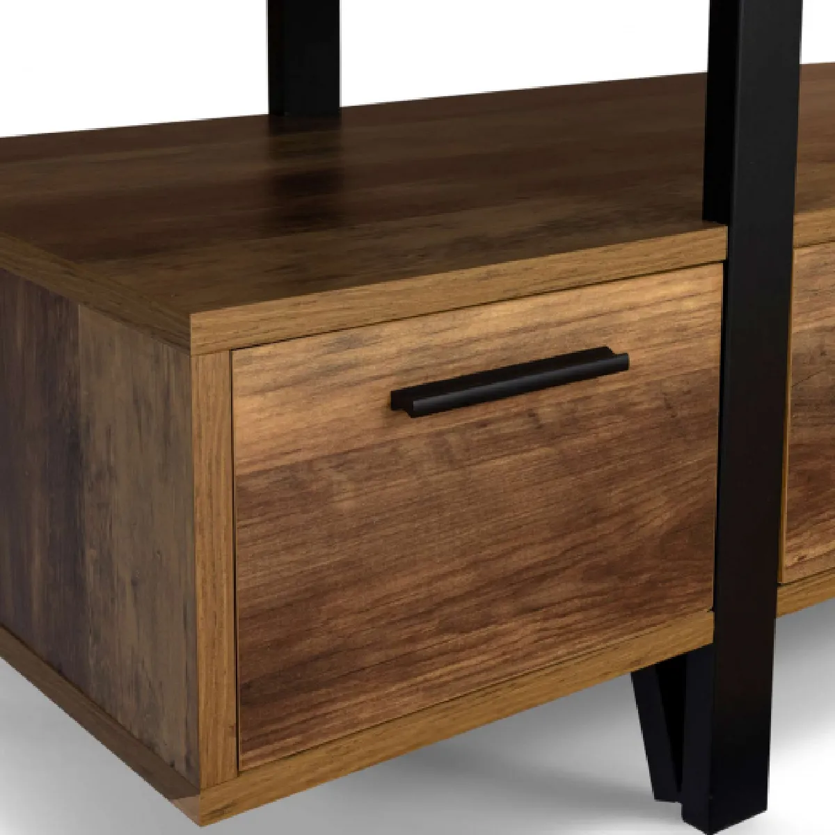 Idmarket Meuble TV AUSTRIA 113 cm - Bois foncé