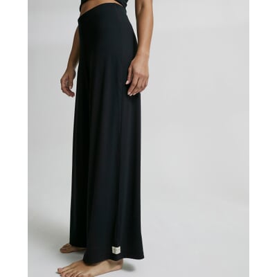 Yoga-Hose weites Bein, Schwarz