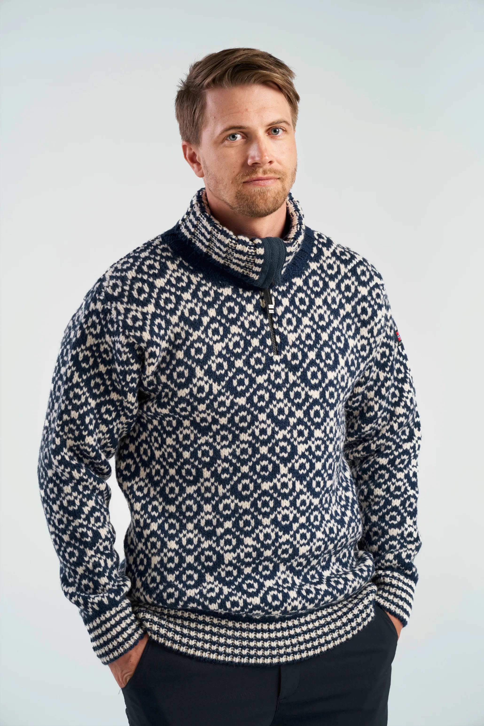 Devold Unisex Svalbard Wool Zip Neck Night