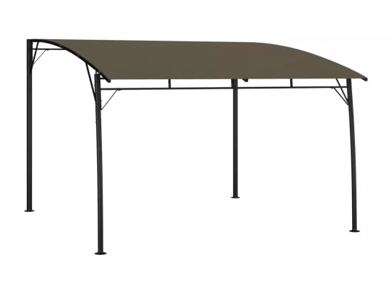 Auvent pare-soleil de jardin 3x3x2,55 m Taupe