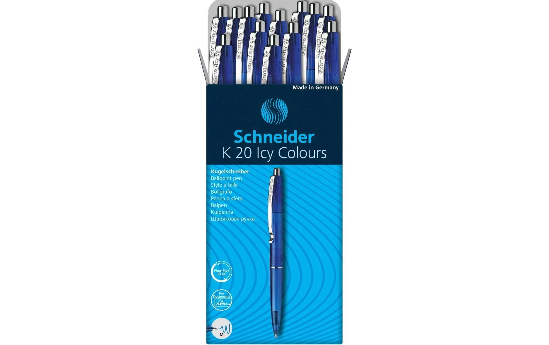 Kugelschreiber K20 ICY Blau, 20 StückKugelschreiber Blau