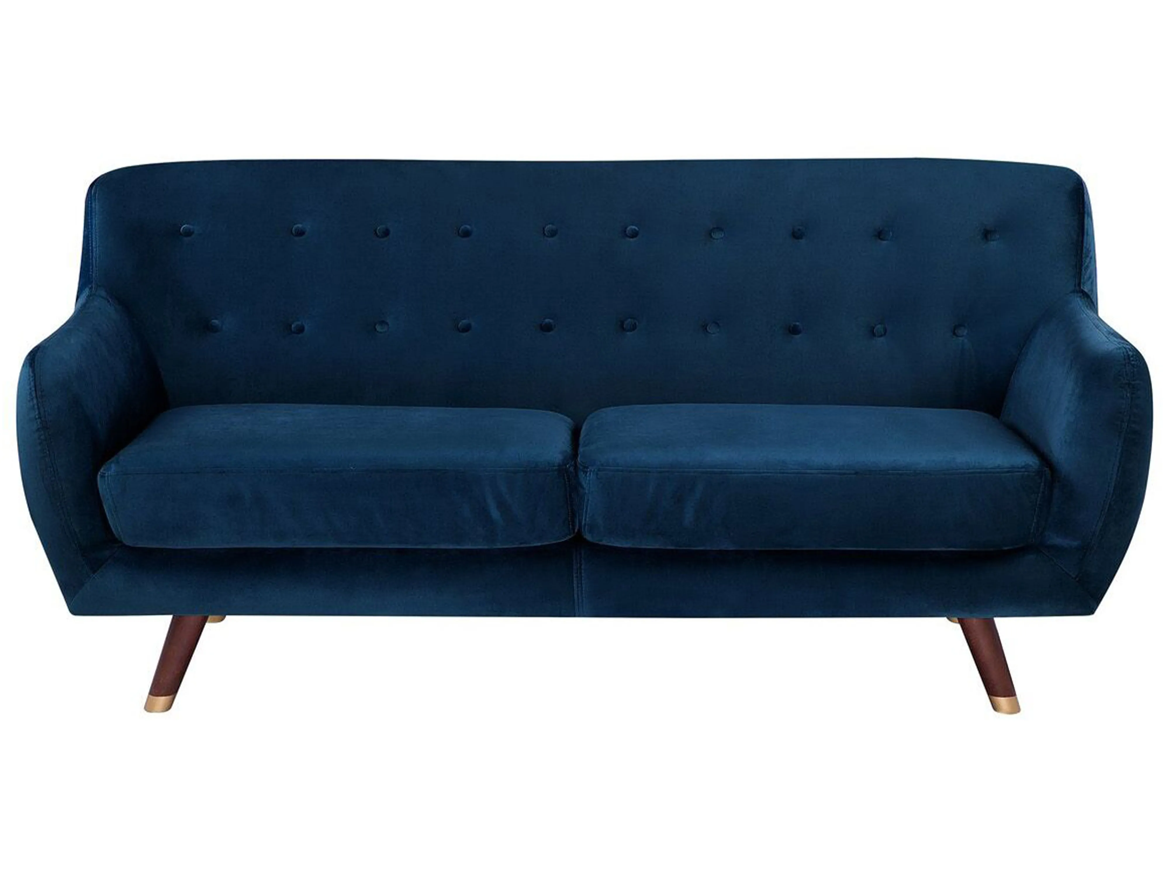Bank 3-zits BODO Fluweel Marineblauw