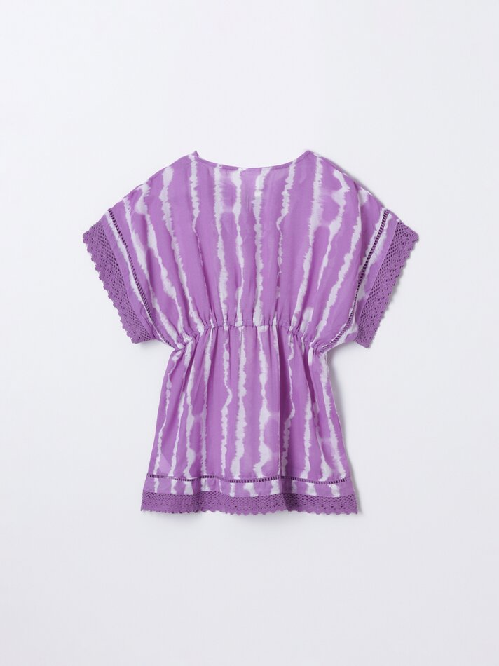 Caftan tie-dye - Lilás