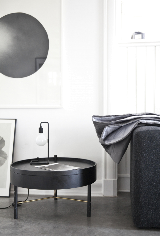 Audo Copenhagen Turning salontafel wit eiken/chroom
