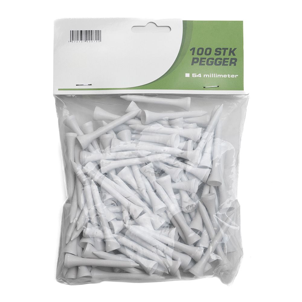 Golfpegger 54mm 100pk Hvit