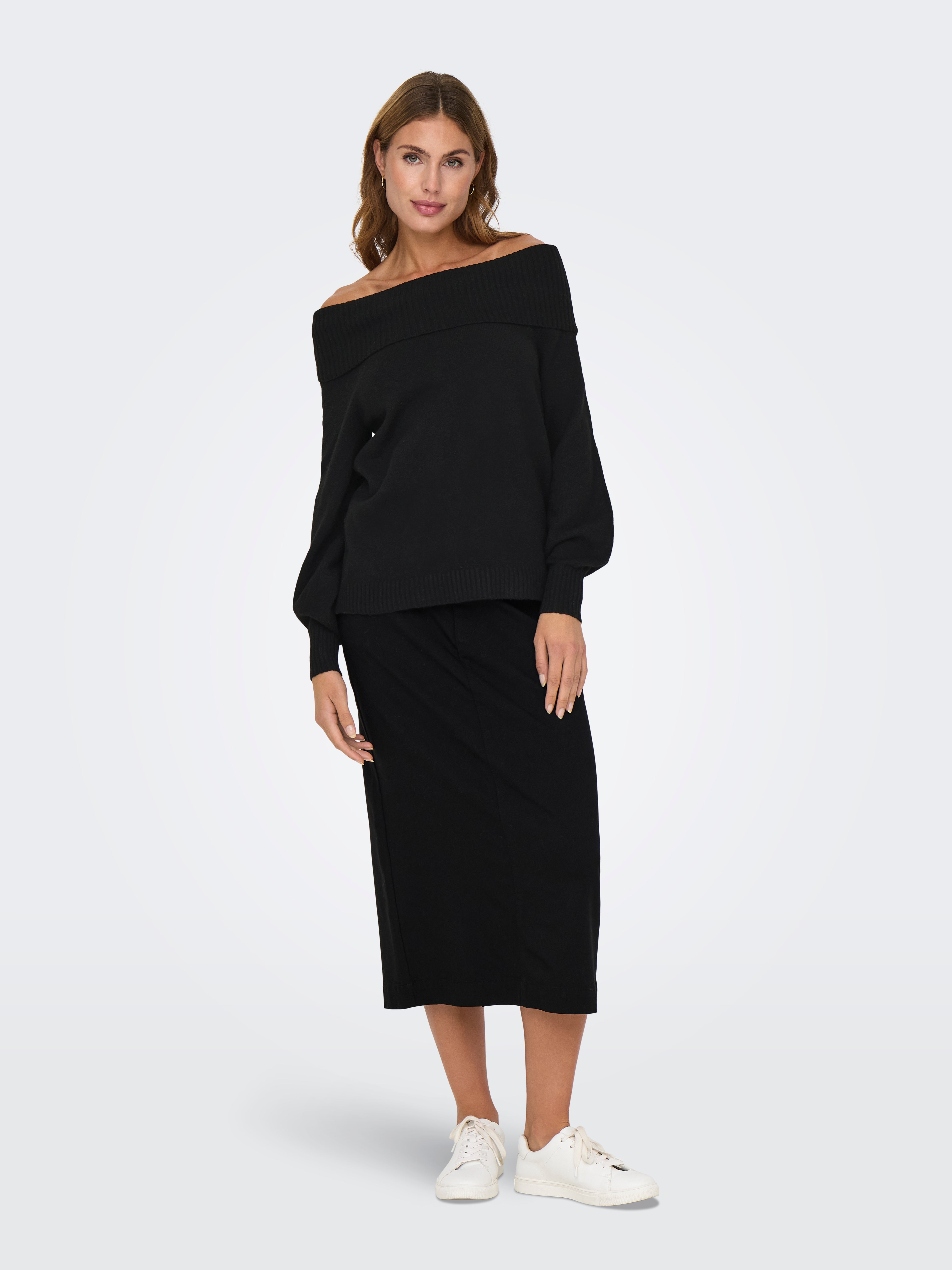 ONLJEANETT Strickpullover Black