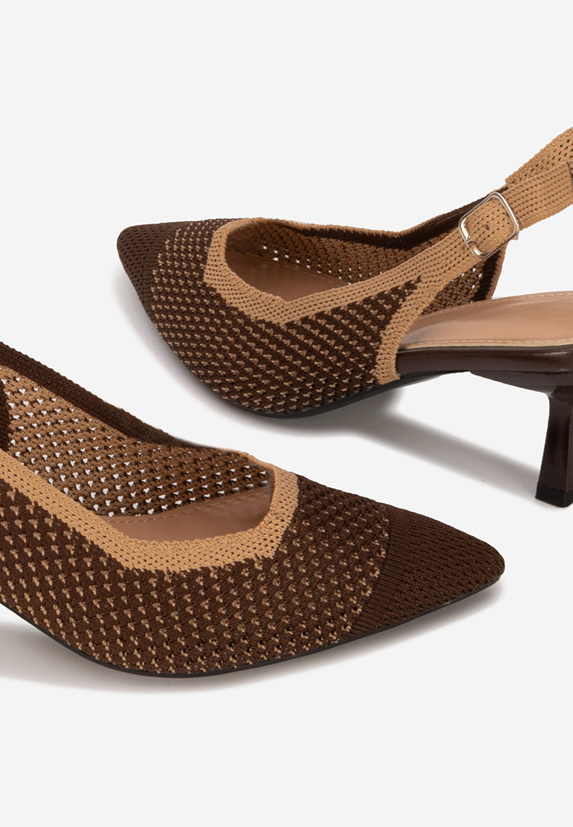 Chaussures slingback bruns Rabiella