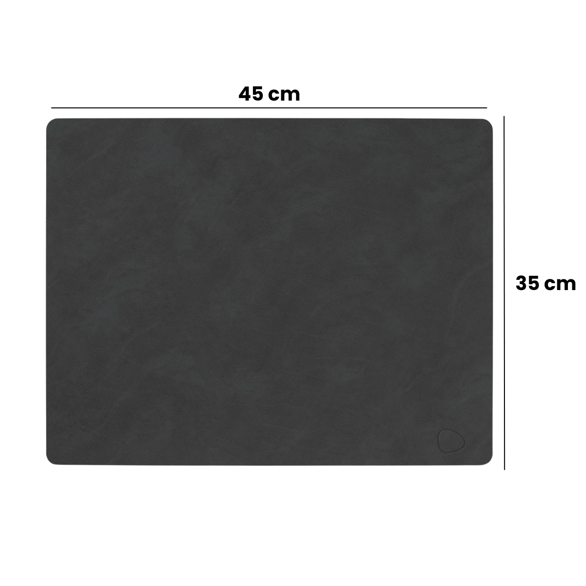 LIND DNA Placemats Nupo - Leer - Linen - 45 x 35 cm - 2 Stuks