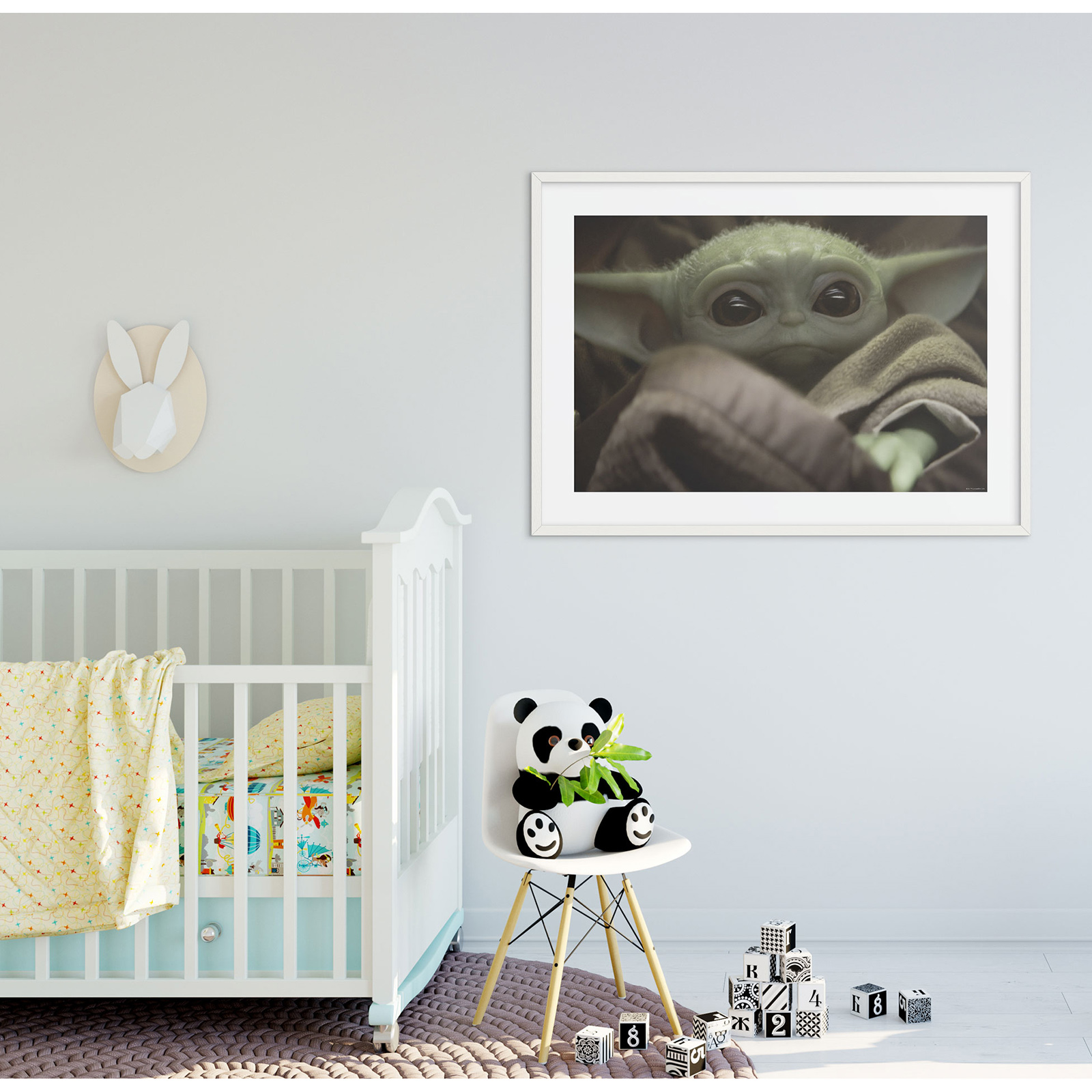 Wandbild MANDALORIAN THE CHILD CUTE - 70x50 cm