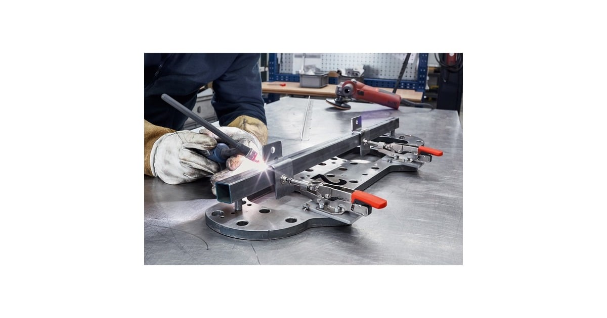 BESSEYSpanner met schuifstang STC-IHH15  (Zilver/rood)