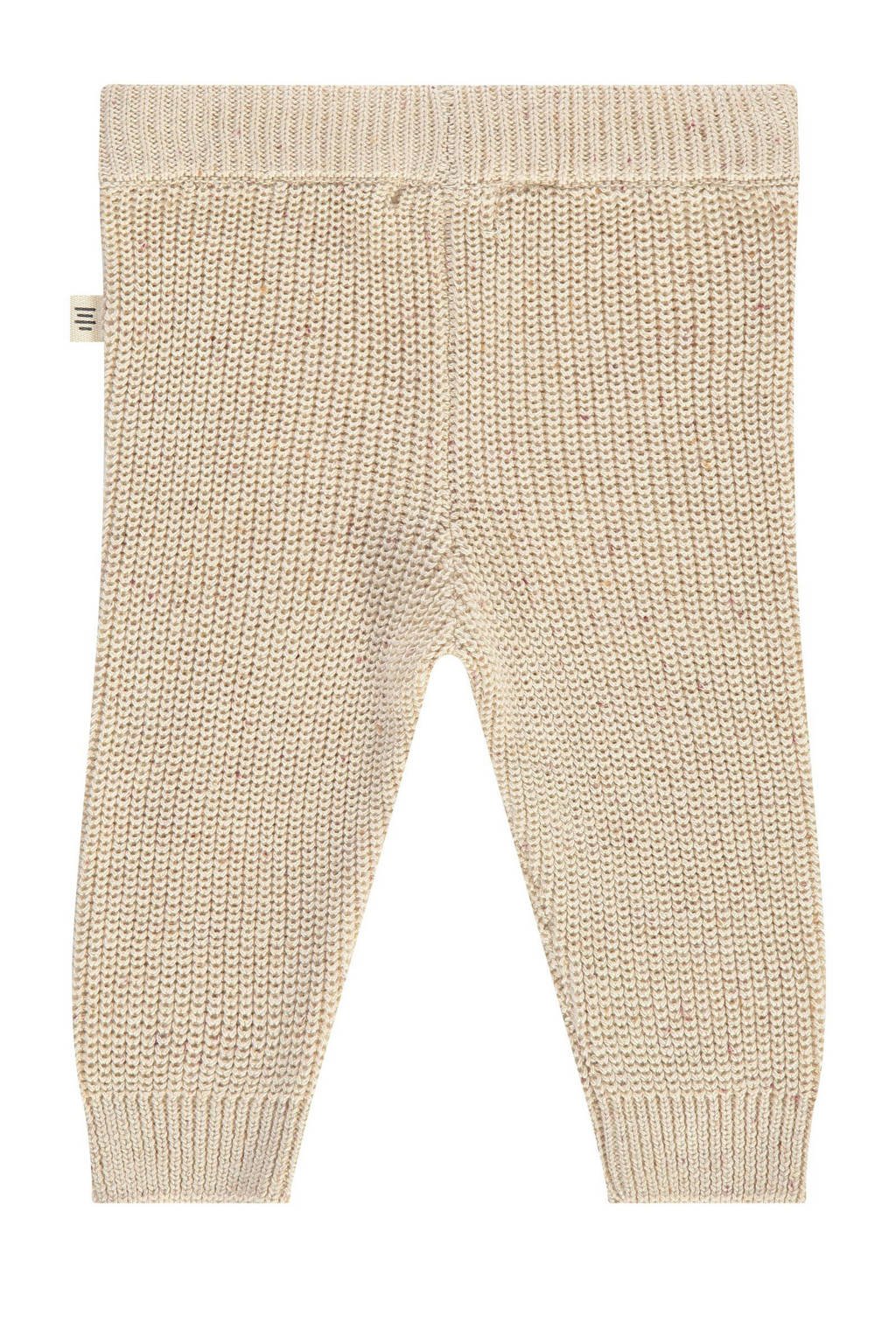A Tiny Story baby regular fit broek beige