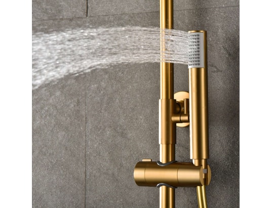 IMEX PRODUCTS - Barre et colonne de douche Colonne de douche thermostatique imex monza bdm039/oc or bro...