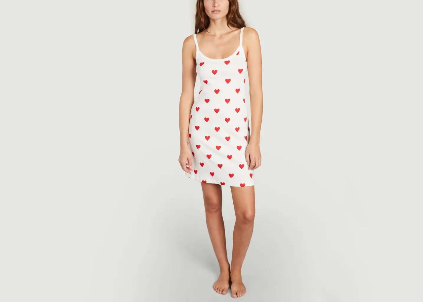 Robe à bretelles en coton Petit Bateau
