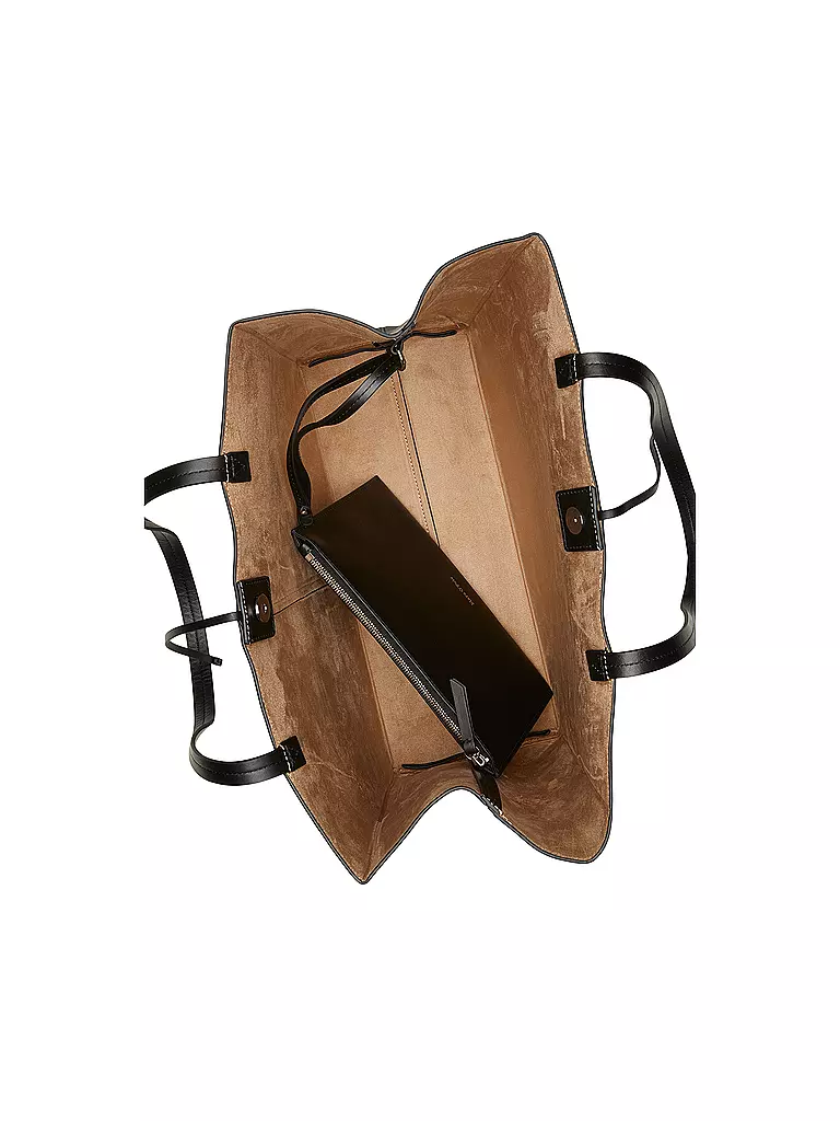 MARC O'POLO Ledertasche - Shopper Large schwarz