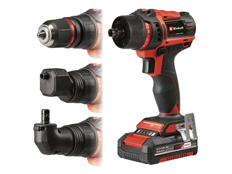 Einhell TE-CD 18/45, Pistolgreb boremaskine, Nøglefri, Børstet, 1,3 cm, 2 mm, 45 Nm