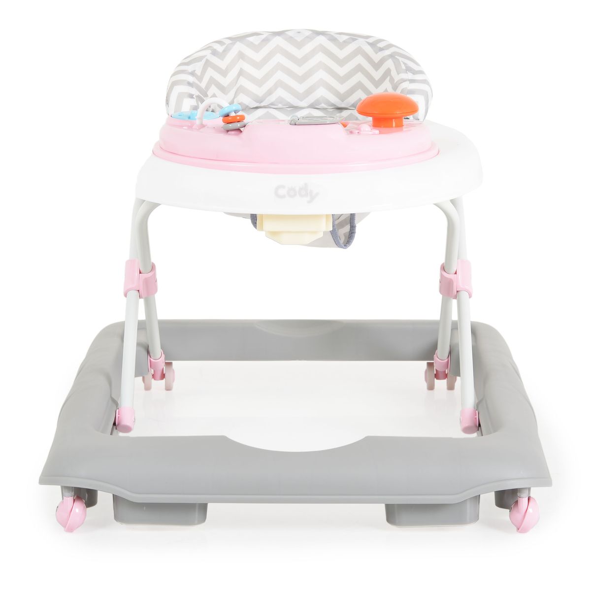 Cangaroo Lauflernhilfe Cody höhenverstellbar Musikfunktion Spielcenter Stopper rosa Baby
