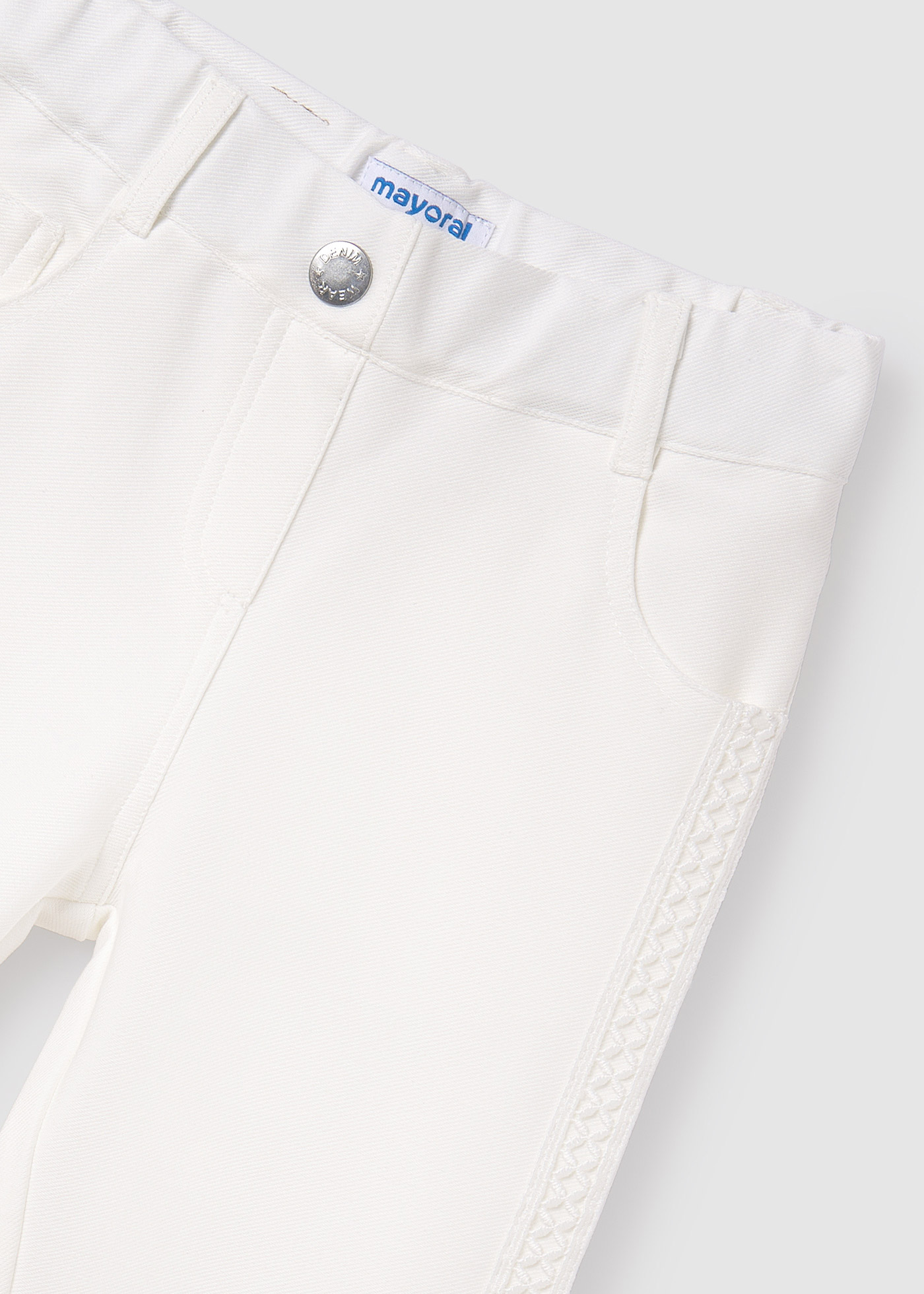 Calças skinny de sarja para meninas