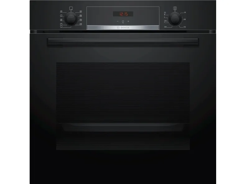 Bosch Serie | 4 HBA534EB0 - Ovn - til indbygning - niche - bredde: 56 cm - dybde: 55 cm - højde: 58.5 cm - med selv-rengøring - Klasse A - sort