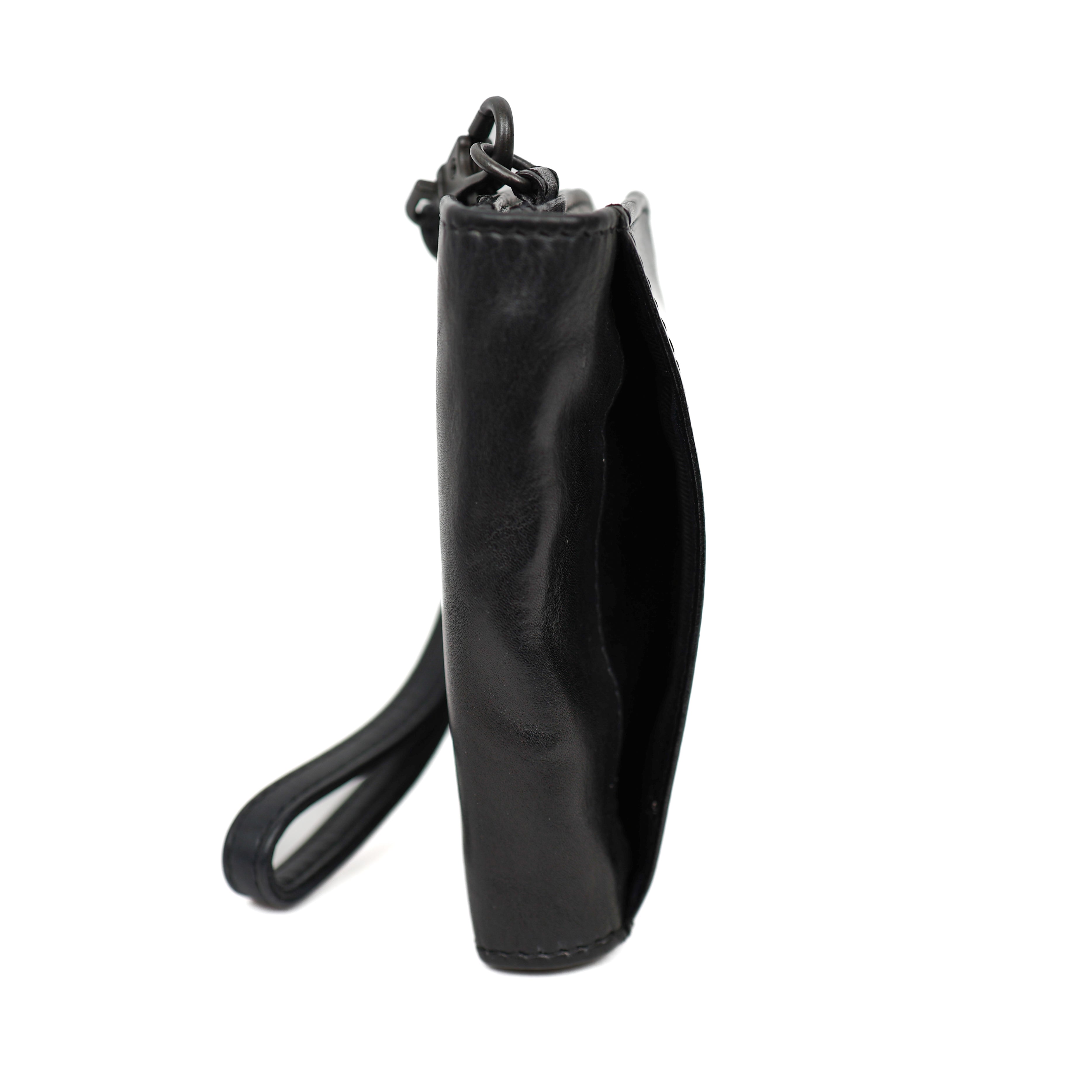 Portemonneetje met polsband 'Eva' zwart Black