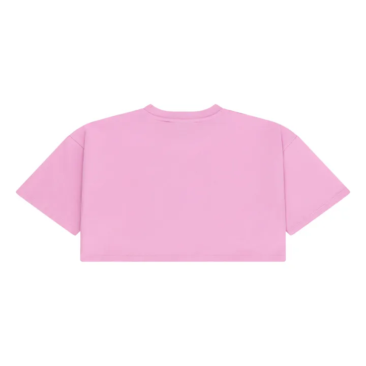 Maison Mangostan T-Shirt Cropped Mermaid Coton Bio | Rose