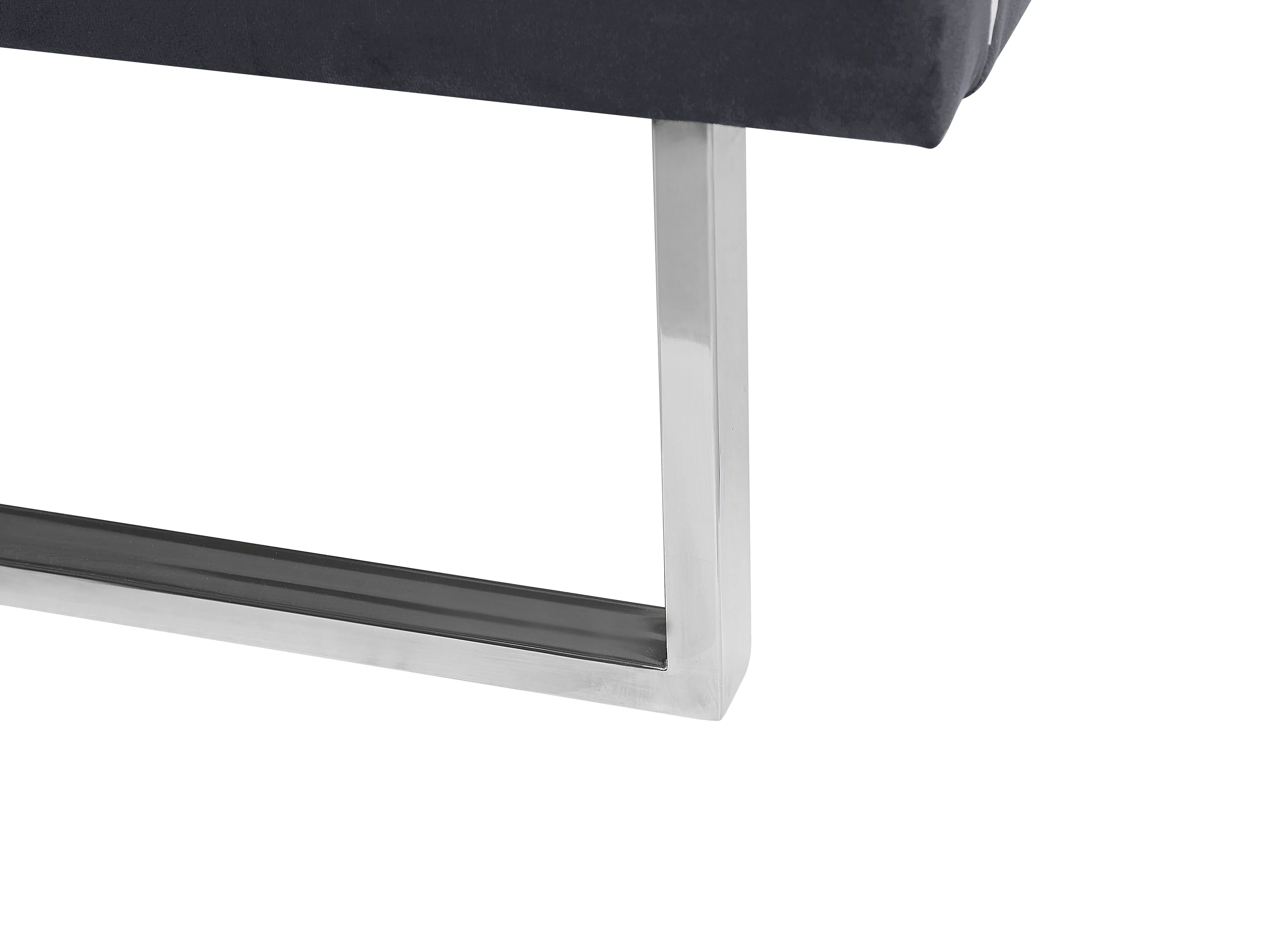 Bed Fluweel BELLOU 180 x 200 cm Donkergrijs