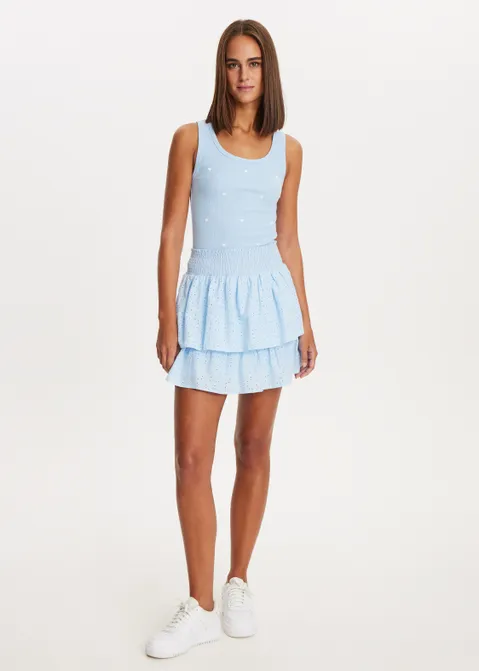 Singlet met hartjes blauw (BLW.L)