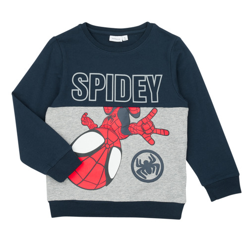 Name it - NMMJUBI SPIDEY SWEAT UNB MAR - Marine