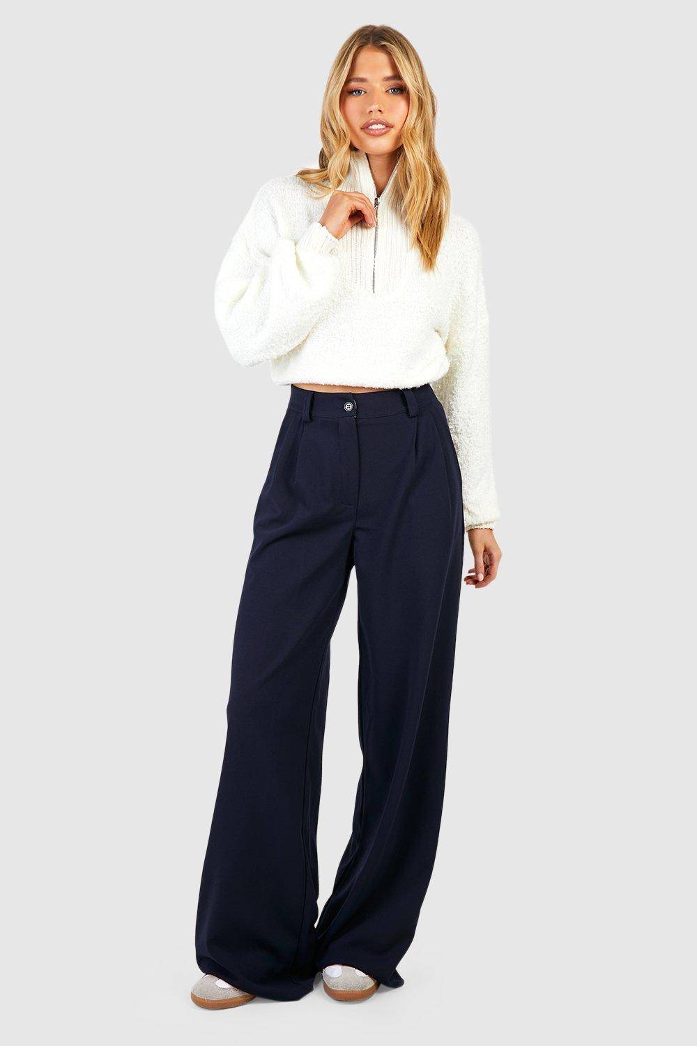 boohoo Pantalon Dad en coupe décontractée