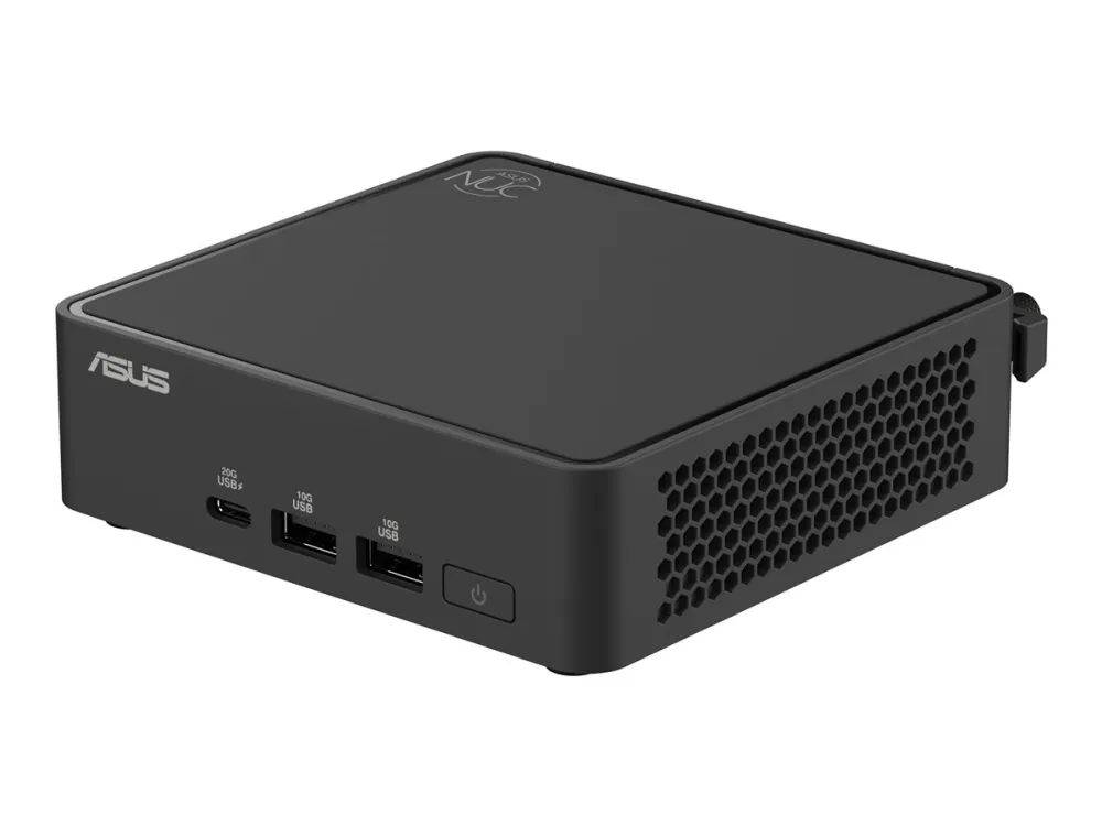ASUS NUC 15 Pro Slim Kit RNUC15CRKU500002 - Barebone - mini PC 1 x Core 5 225H / op til 4.9 GHz - RAM 0 GB - Arc Graphics 130T - IEEE 802.11ax (Wi-Fi 6), IEEE 802.11be (Wi-Fi 7), Bluetooth 5.4 - sort