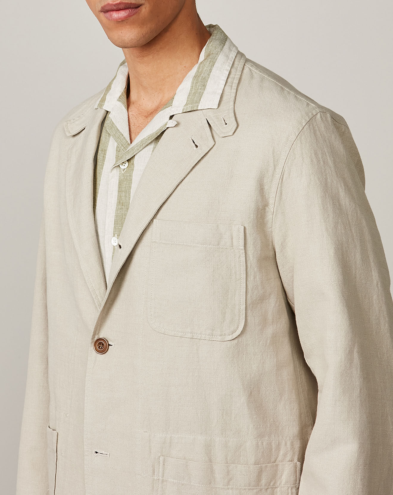 Hartford Veste en Coton & Lin Jérôme natural