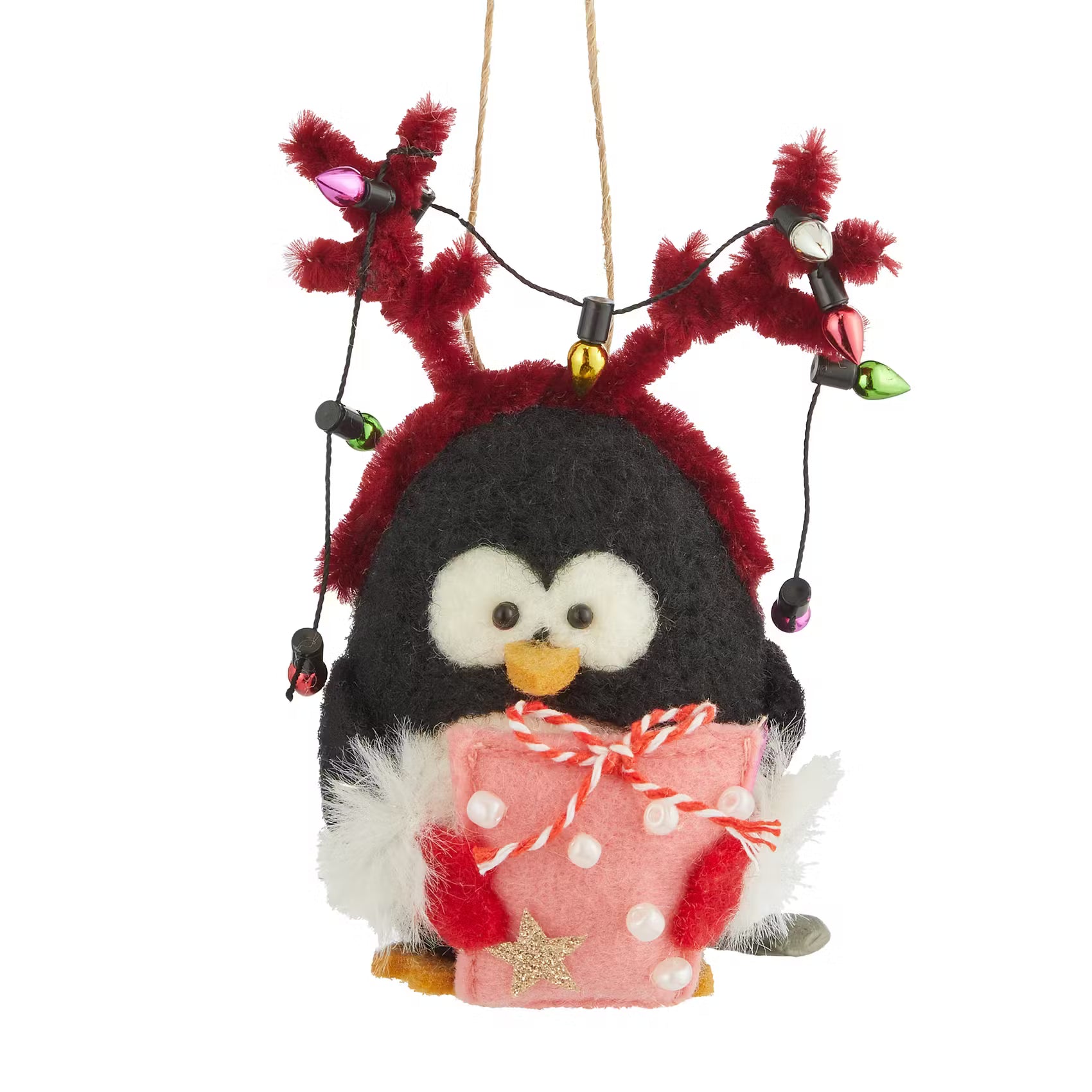 HANG ON Baumanhänger Pinguin mit Geweih