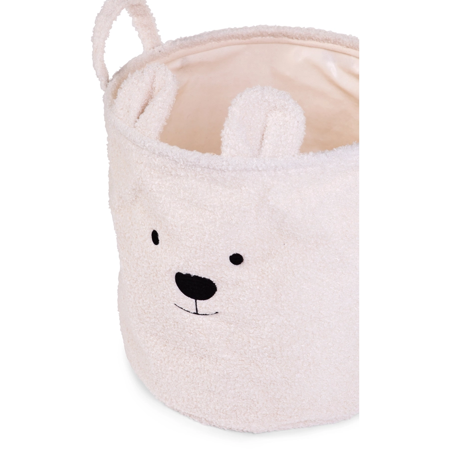 CHILDHOME 3er Korb Set Teddy altweiß