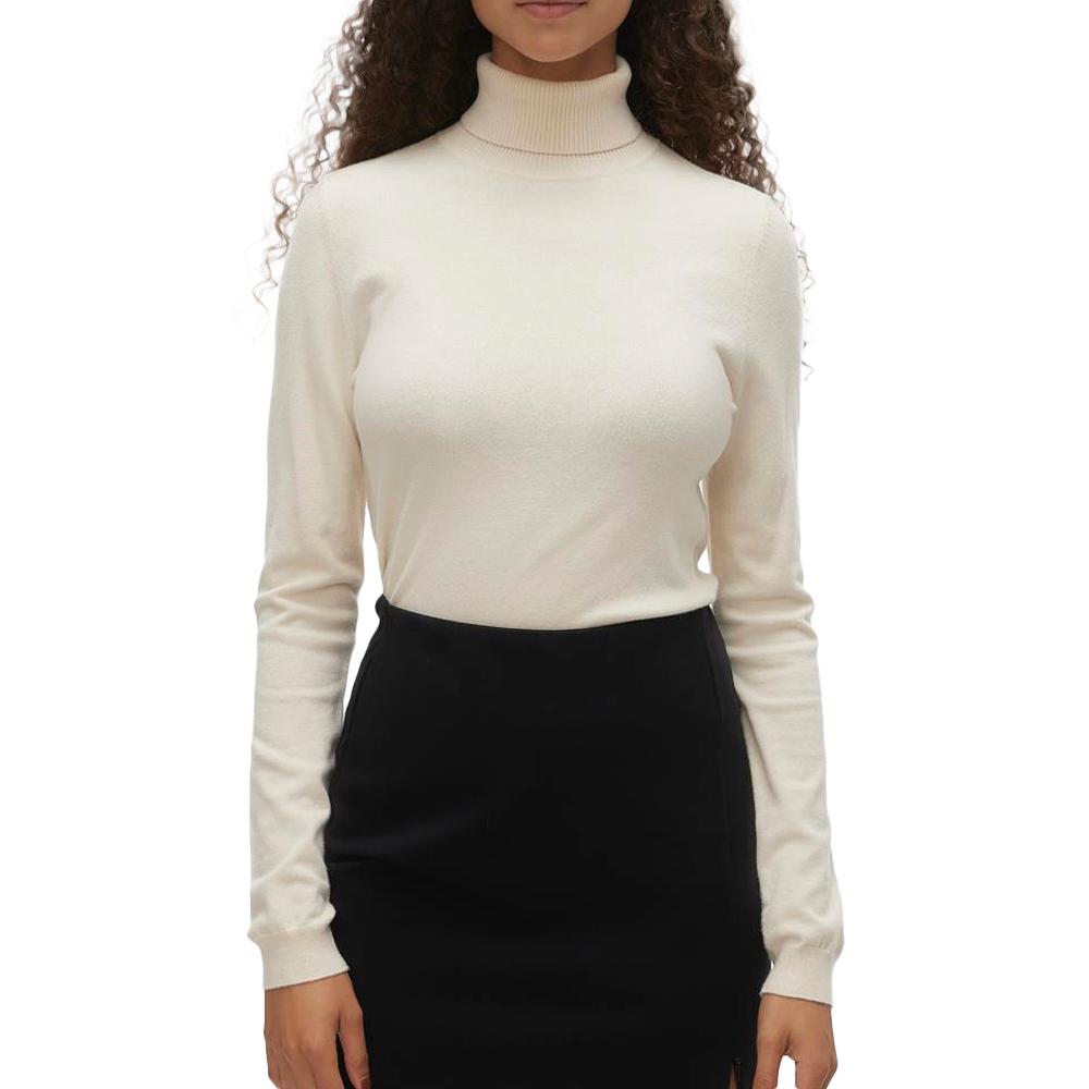 Vero Moda Pull Beige Femme Vero Moda Happiness 95