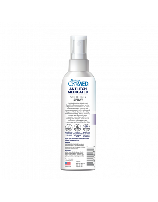 Tropiclean Oxy-Med Medicated Anti-Itch Spray - Hondenvachtverzorging - 236 ml