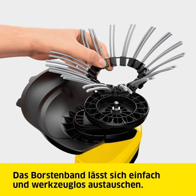 Kärcher 18 V Akku-Unkrautentferner WRE 18-55, Nylonborsten-Kopf mit max. 2.800 U/min, schwenkbarer Reinigungskopf, Teleskopstiel, verwendbar mit dem Kärcher 18-V-Akku, ohne Akku