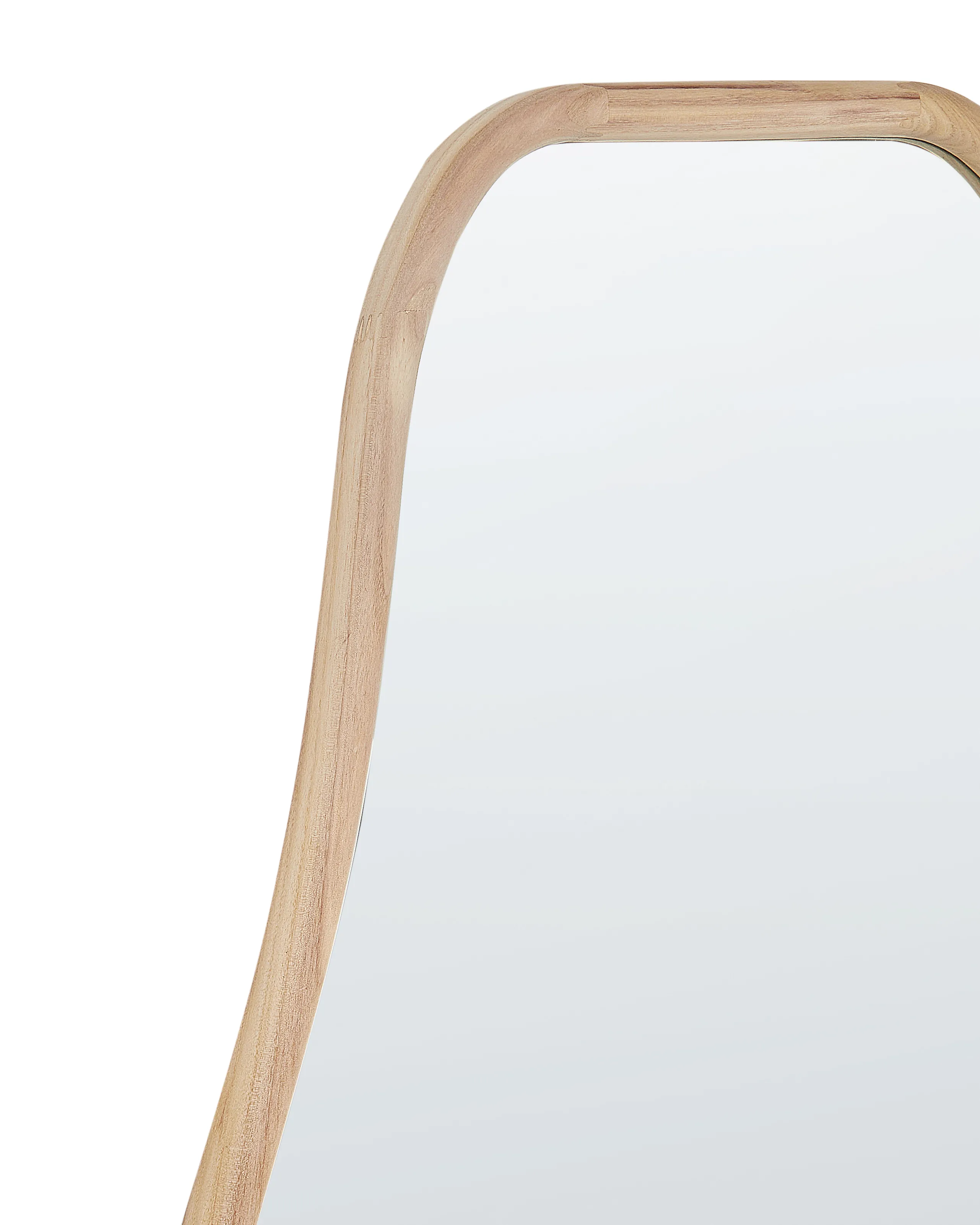 Wandspiegel BIOLLET 80 cm 180 cm Paulowniahout Natuurlijk
