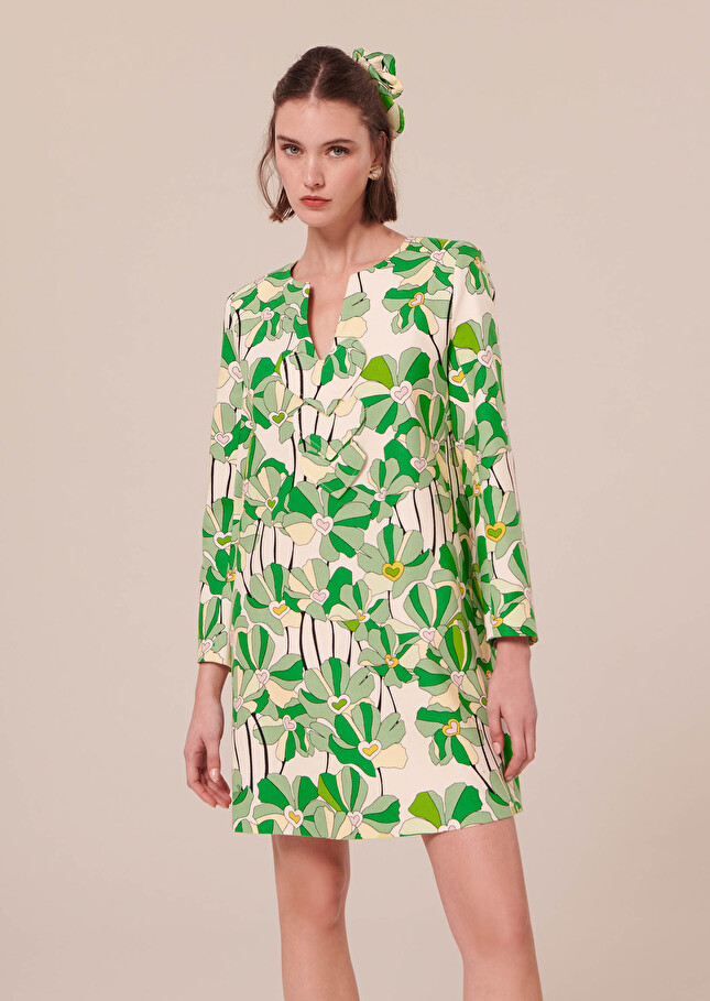 Robe Rheaverte imprimée à fleurs