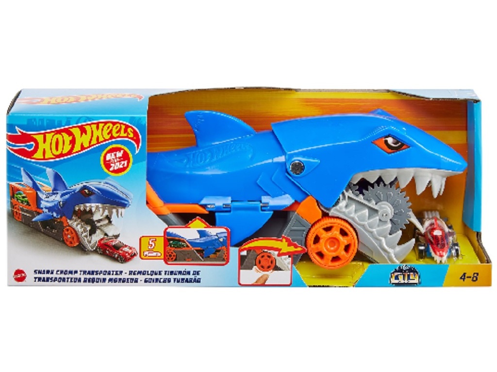 CAMIÃO DE TRANSPORTE TUBARÃO HOT WHEELS